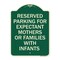 Signmission Reserved Parking for Expectant Mothers or Families W/ Infants Alum Sign, 18" L, 24" H, G-1824-23106 A-DES-G-1824-23106 - alternate 1